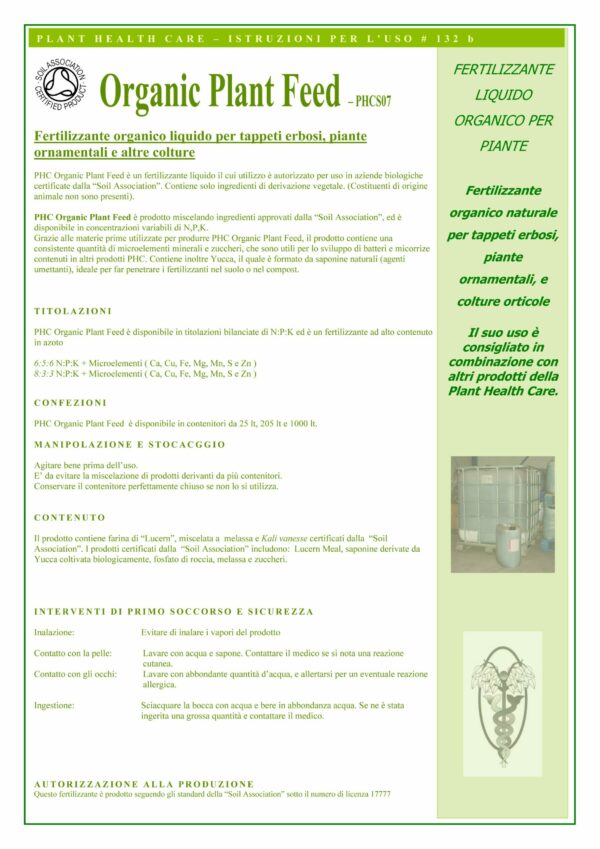ORGANIC PLANT FEED 4-8 - 20L - immagine 2