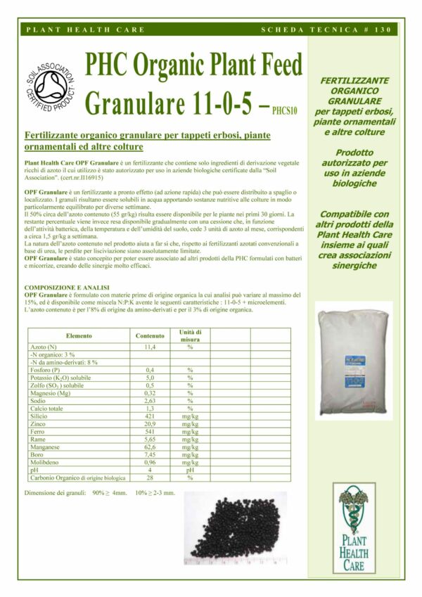 ORGANIC PLANT FEED GRANULARE - 25 KG. - immagine 2