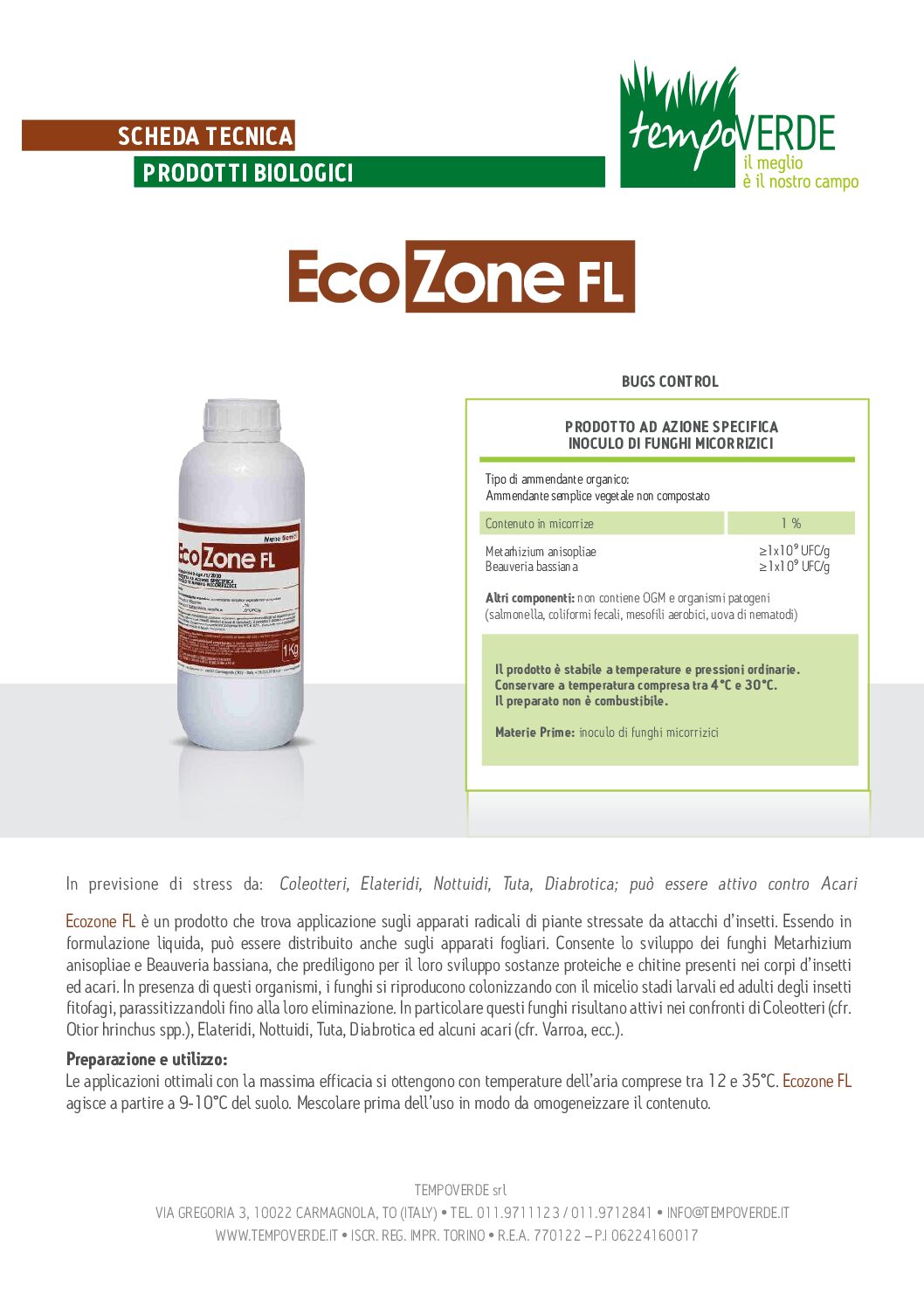 Bioinsetticida ECOZONE FL 05 LT